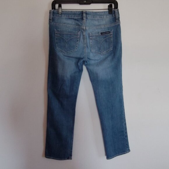 Ladies Petite SZ 4P Calvin Klein Light Blue Denim Skinny Jeans - Picture 3 of 5